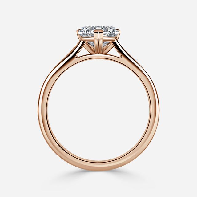 Avery Rose Gold Solitaire Engagement Ring
