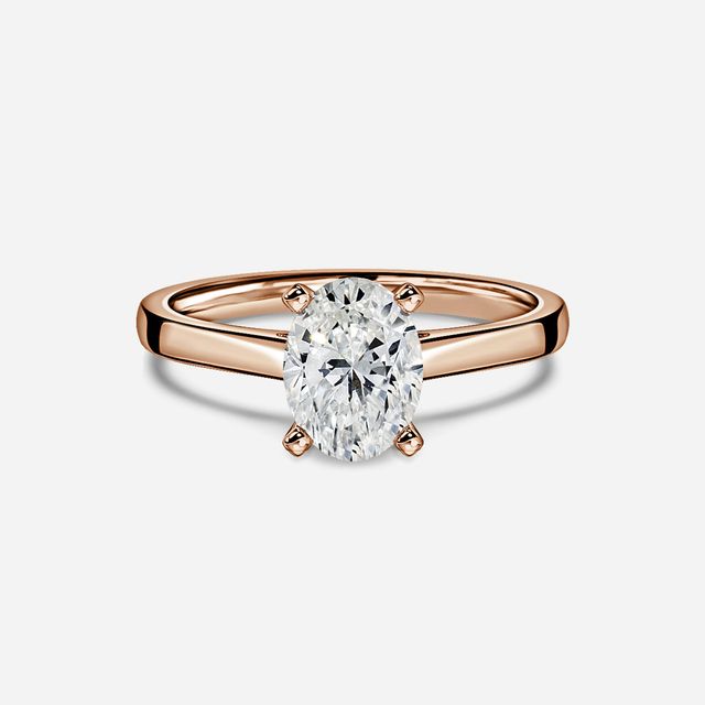Avery Rose Gold Solitaire Engagement Ring
