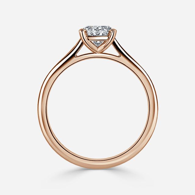 Avery Rose Gold Solitaire Engagement Ring