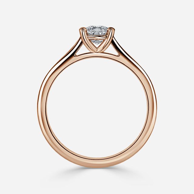 Avery Rose Gold Solitaire Engagement Ring