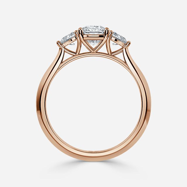 Venus Rose Gold Trilogy Engagement Ring