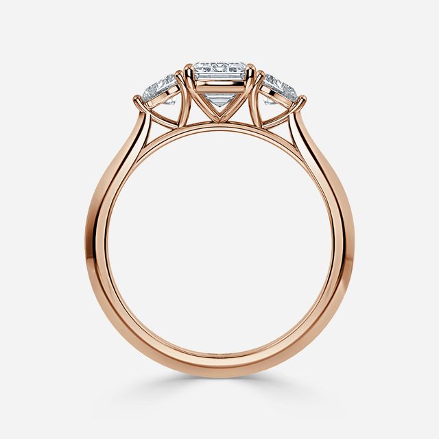 Venus Rose Gold Trilogy Engagement Ring