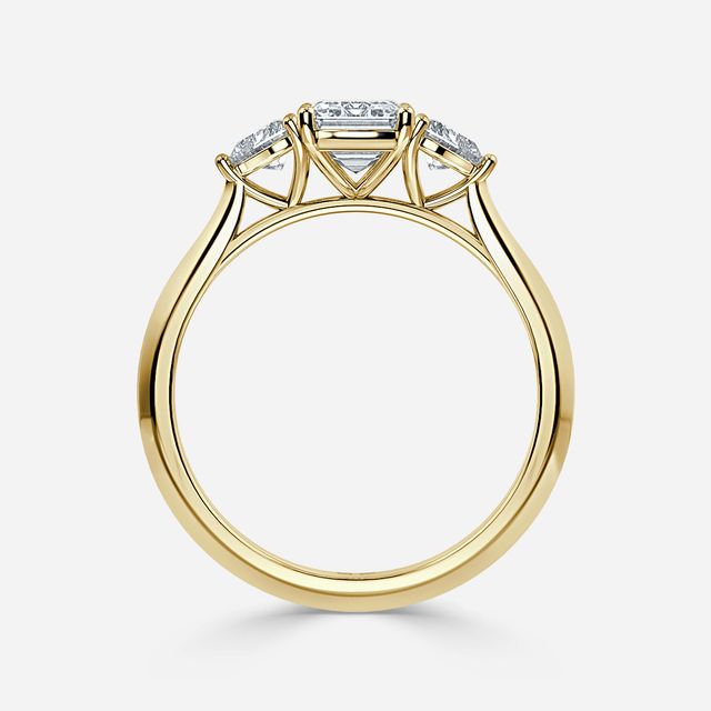 Venus Yellow Gold Trilogy Engagement Ring