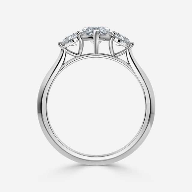 Venus White Gold Trilogy Engagement Ring