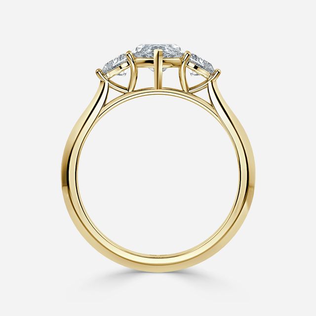 Venus Yellow Gold Trilogy Engagement Ring