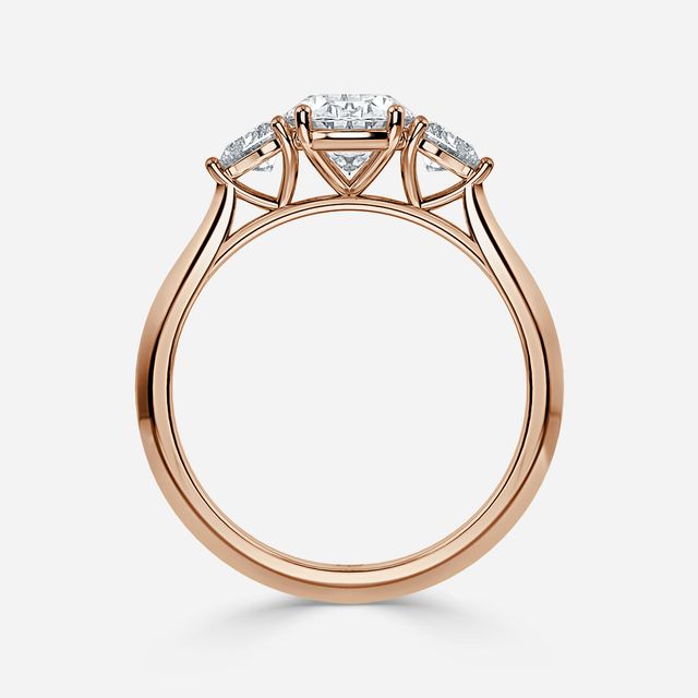 Venus Rose Gold Trilogy Engagement Ring