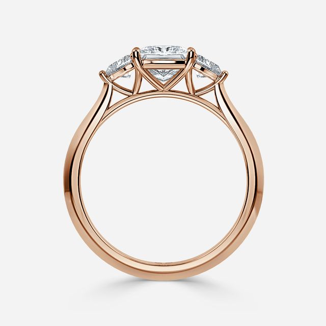 Venus Rose Gold Trilogy Engagement Ring