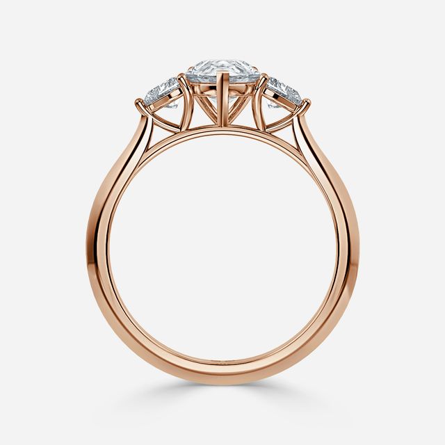 Venus Rose Gold Trilogy Engagement Ring