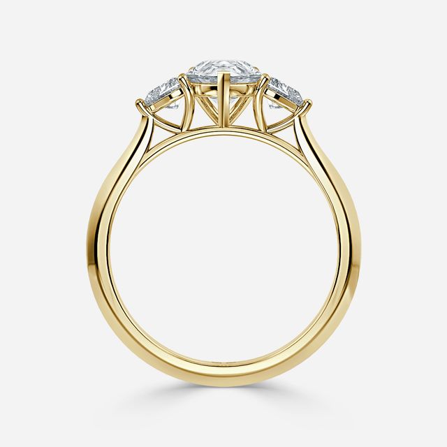 Venus Yellow Gold Trilogy Engagement Ring