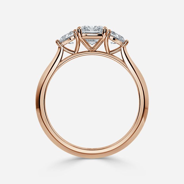 Venus Rose Gold Trilogy Engagement Ring
