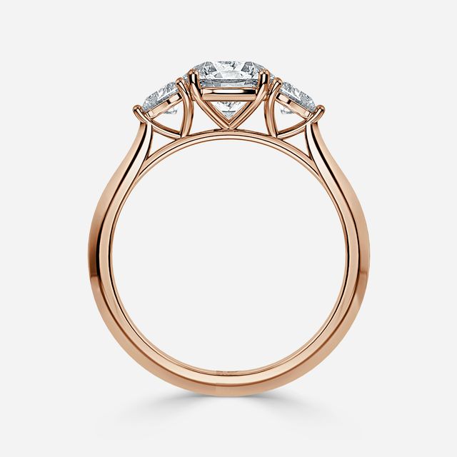 Venus Rose Gold Trilogy Engagement Ring