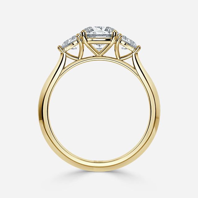 Venus Yellow Gold Trilogy Engagement Ring