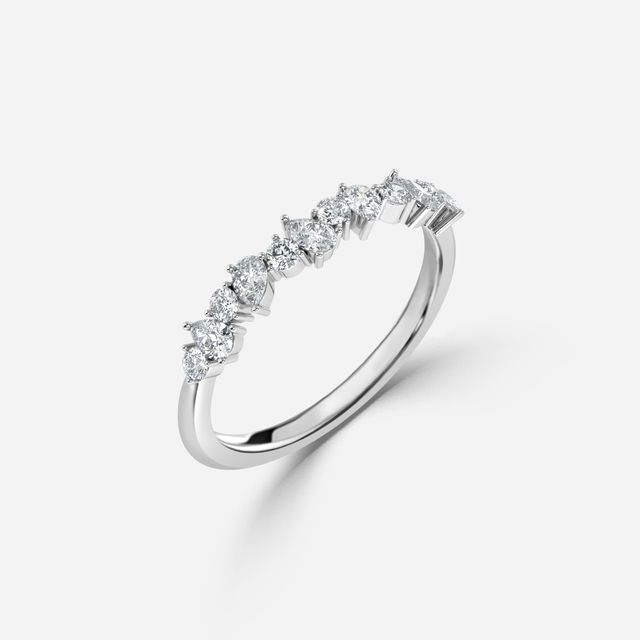 Cleopatra White Gold Eternity Ring