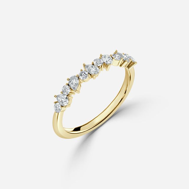 Cleopatra Yellow Gold Eternity Ring