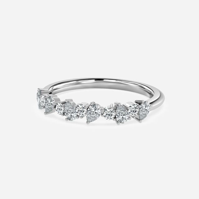 Cleopatra White Gold Eternity Ring