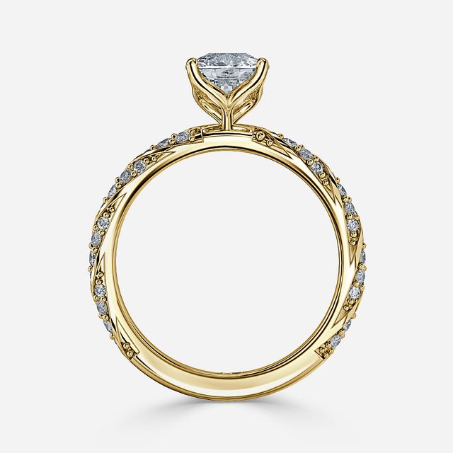 Fior Yellow Gold Engagement Ring