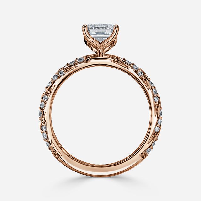 Fior Rose Gold Engagement Ring