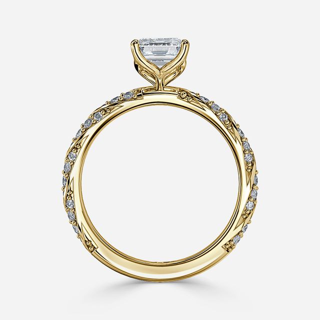 Fior Yellow Gold Engagement Ring