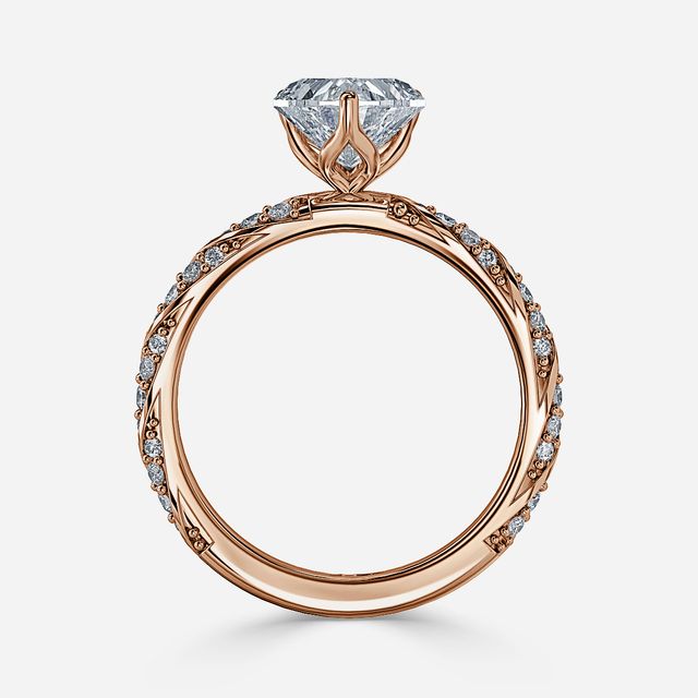 Fior Rose Gold Engagement Ring
