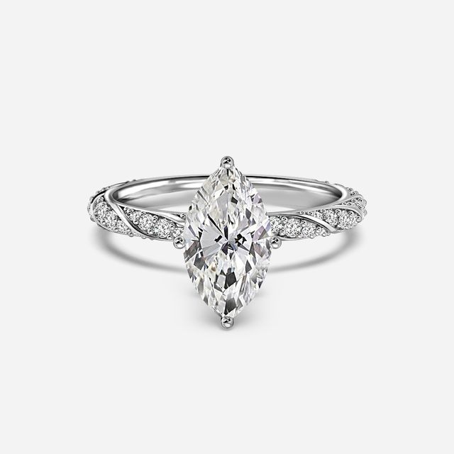 Fior White Gold Engagement Ring