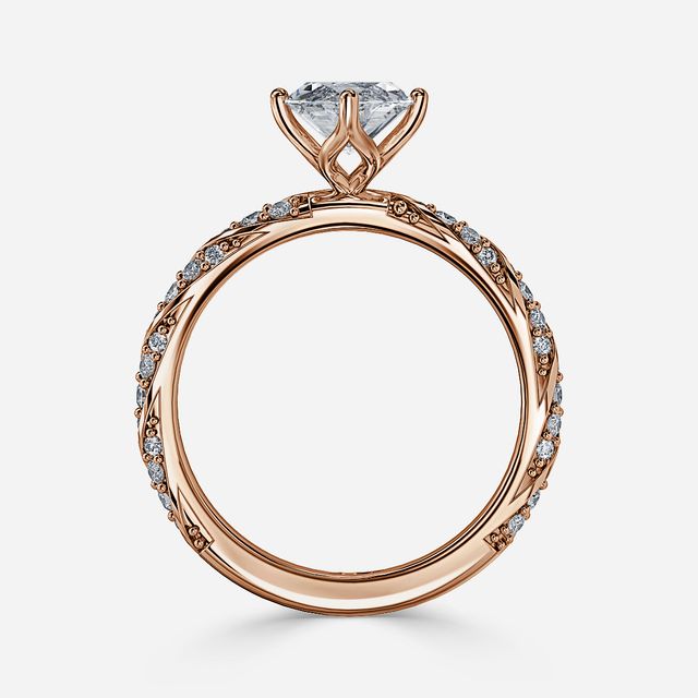 Fior Rose Gold Engagement Ring