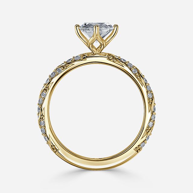 Fior Yellow Gold Engagement Ring