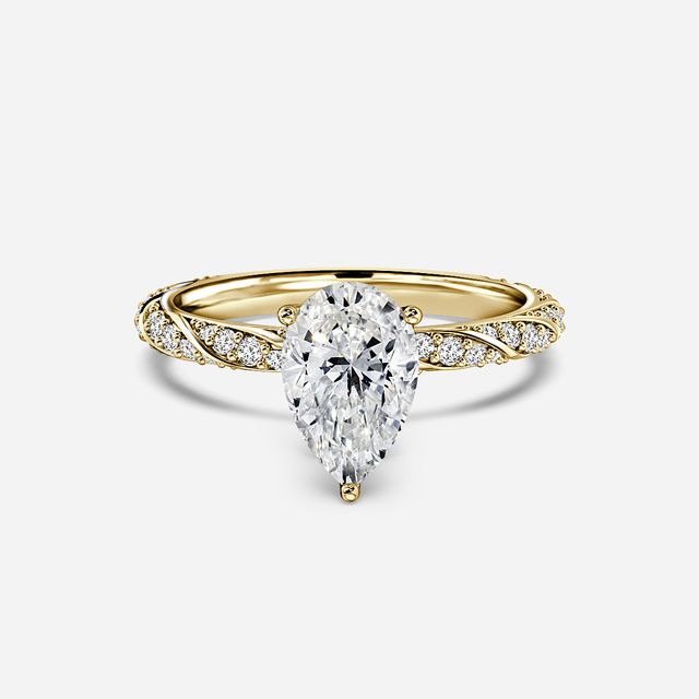 Fior Yellow Gold Engagement Ring