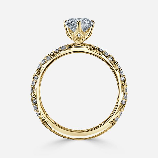 Fior Yellow Gold Engagement Ring