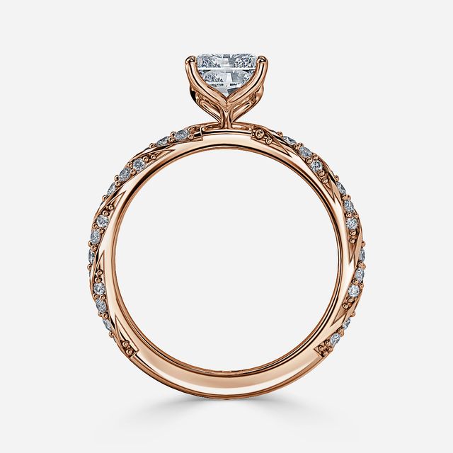 Fior Rose Gold Engagement Ring