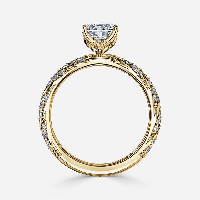 Fior Yellow Gold Engagement Ring
