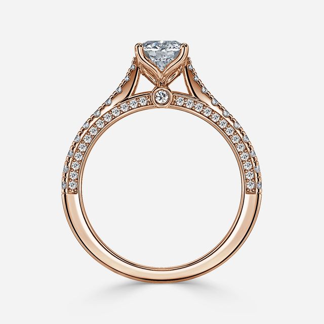 Gwenevere Rose Gold Engagement Ring