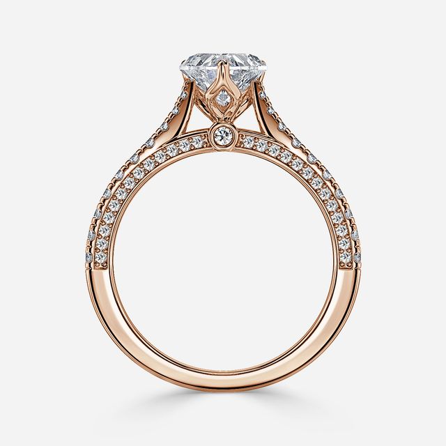 Gwenevere Rose Gold Engagement Ring