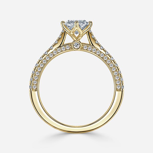 Gwenevere Yellow Gold Engagement Ring