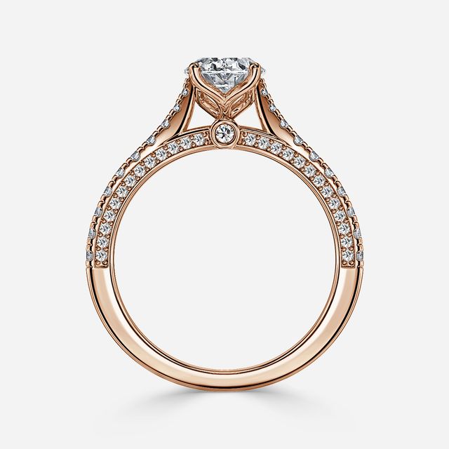 Gwenevere Rose Gold Engagement Ring