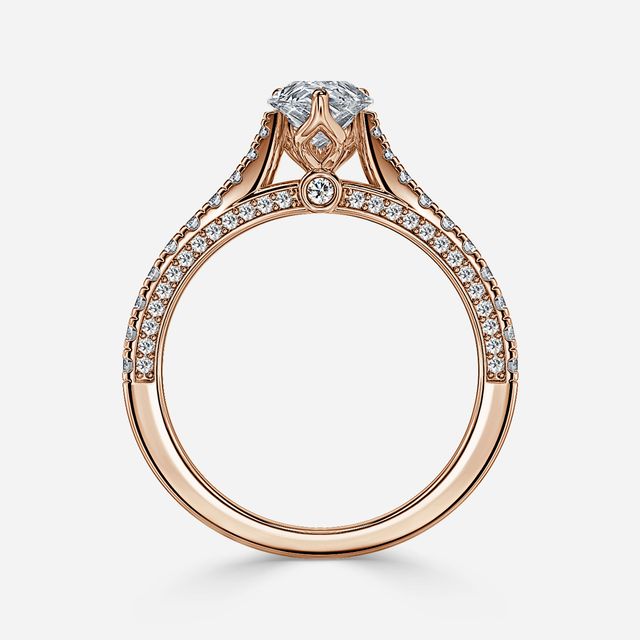 Gwenevere Rose Gold Engagement Ring