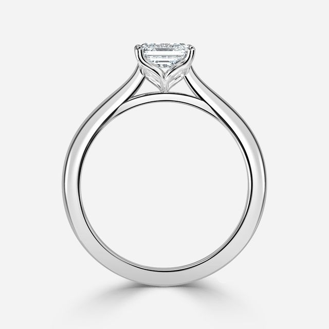 White Gold Petite Solitaire Engagement Ring