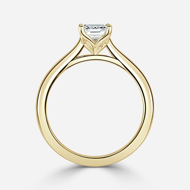 Yellow Gold Petite Solitaire Engagement Ring