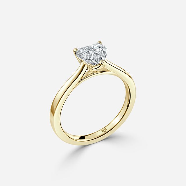 Yellow Gold Petite Solitaire Engagement Ring