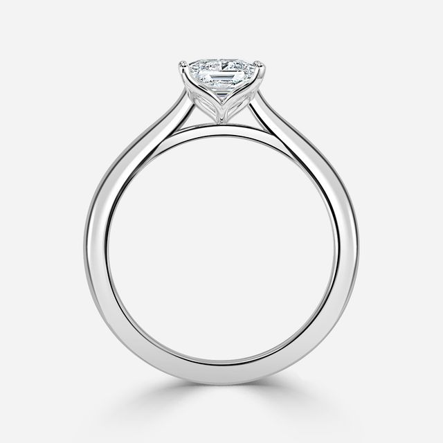 White Gold Petite Solitaire Engagement Ring