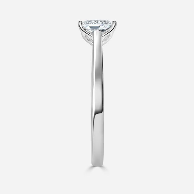 White Gold Petite Solitaire Engagement Ring