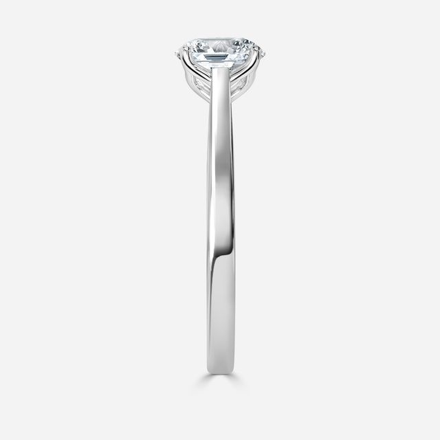 White Gold Petite Solitaire Engagement Ring