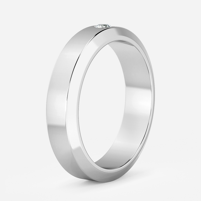 Cypress Round In White Gold