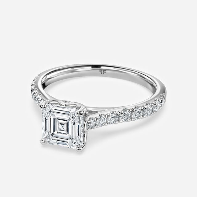 Aerin Pave White Gold Engagement Ring