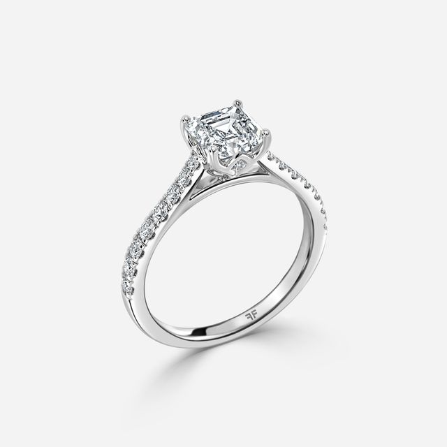 Aerin Pave White Gold Engagement Ring
