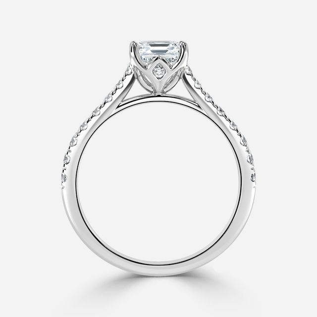 Aerin Pave White Gold Engagement Ring