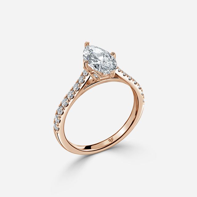Aerin Pave Rose Gold Engagement Ring