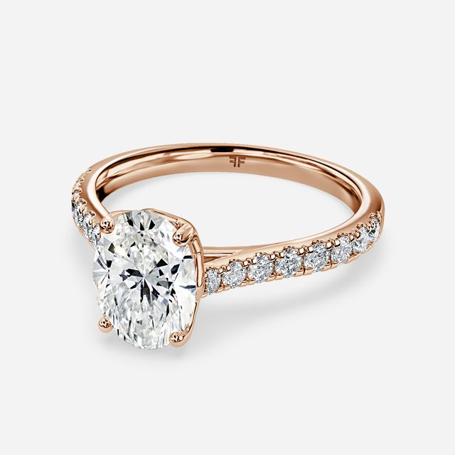 Aerin Pave Rose Gold Engagement Ring