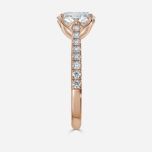 Aerin Pave Rose Gold Engagement Ring