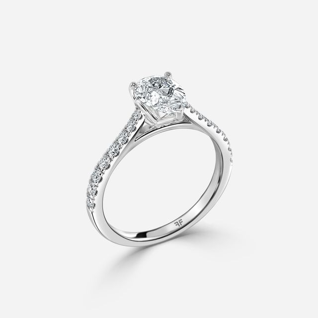 Aerin Pave Platinum Engagement Ring