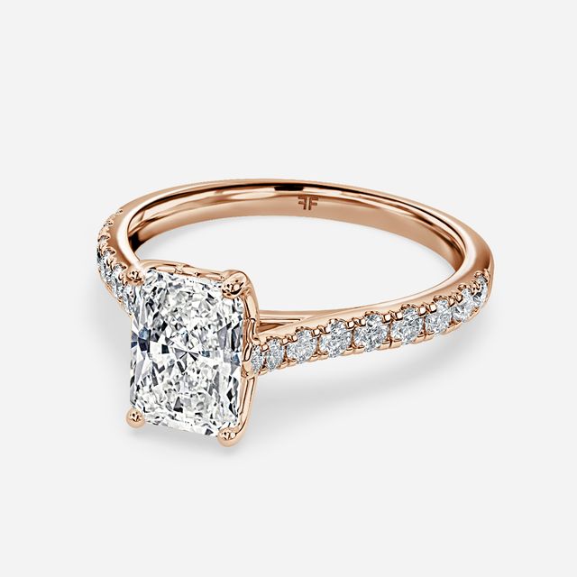 Aerin Pave Rose Gold Engagement Ring